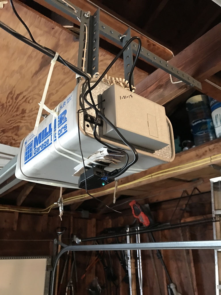 Mounting device securely zip ties Device Setup Garadget Community