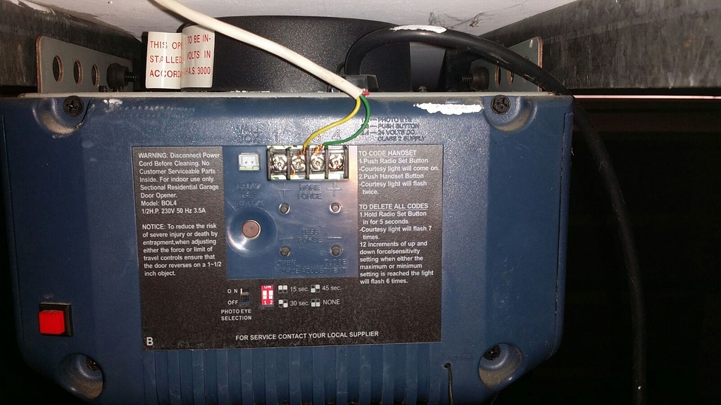 Compatible with BOL4 garage door? Wiring Openers Garadget Community