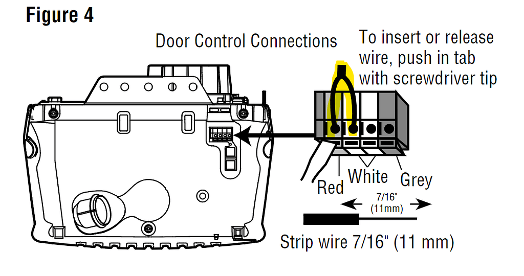 Chamberlain Whisper Drive Model 248754 Wiring Openers Garadget Community